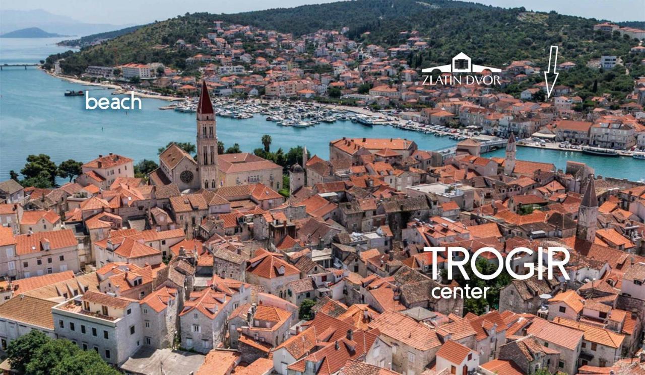 Zlatin Dvor - Apartments For 3, Terrace, Trogir Center, Beach At 5-Min, Bike Friendly Exterior photo
