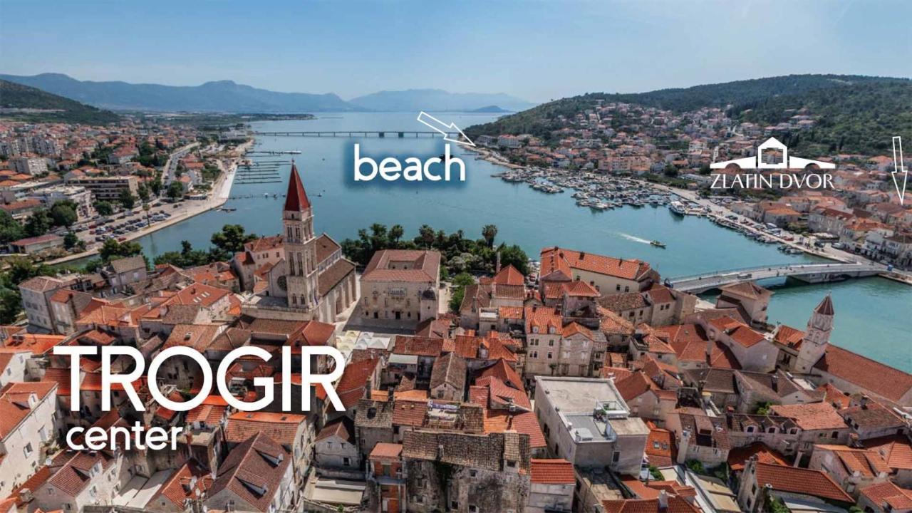 Zlatin Dvor - Apartments For 3, Terrace, Trogir Center, Beach At 5-Min, Bike Friendly Exterior photo